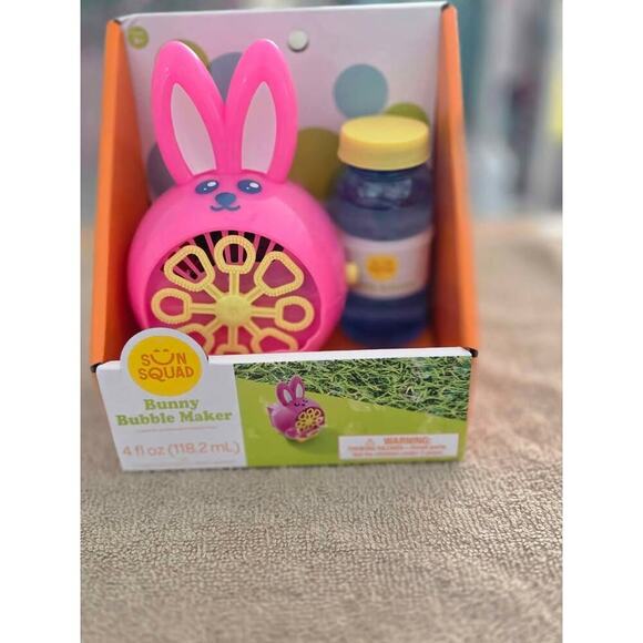 “Sun Squad Bunny Bubble Maker Kids Outdoor Fun Toy + Bubble Solution (4 fl oz)” - Picture 2 of 3